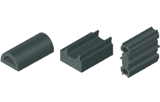 Extruded EPDM sponge rubber strip