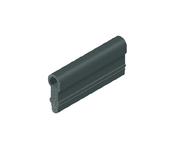 Black EPDM sponge rubber strip