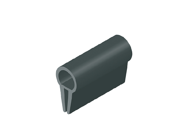 Black EPDM dense rubber strip