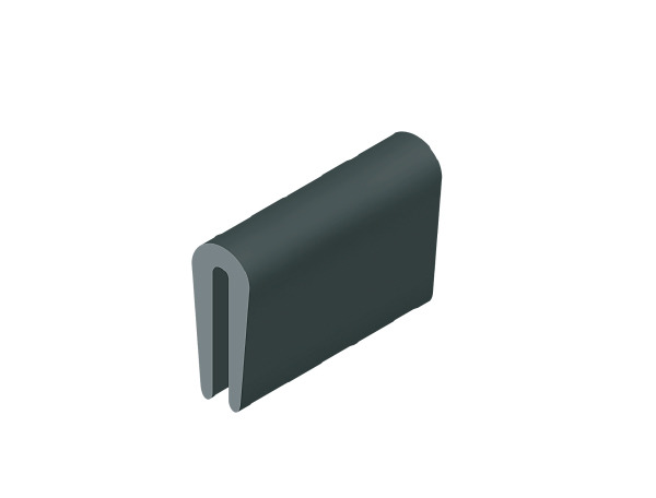 Black EPDM dense rubber strip