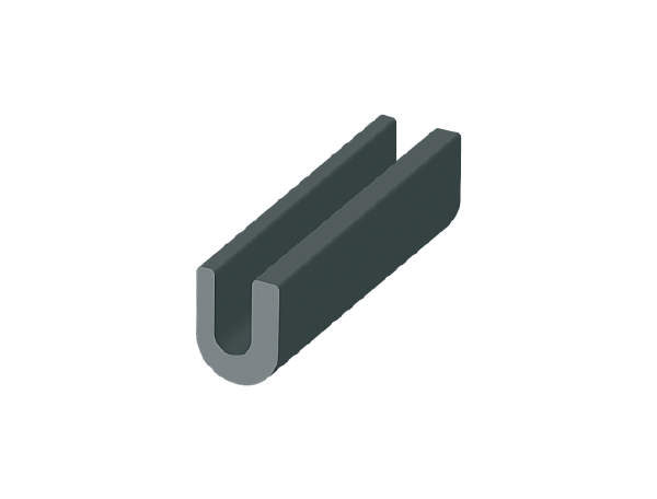 Black EPDM dense rubber strip