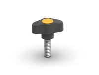 Flat bolt knob